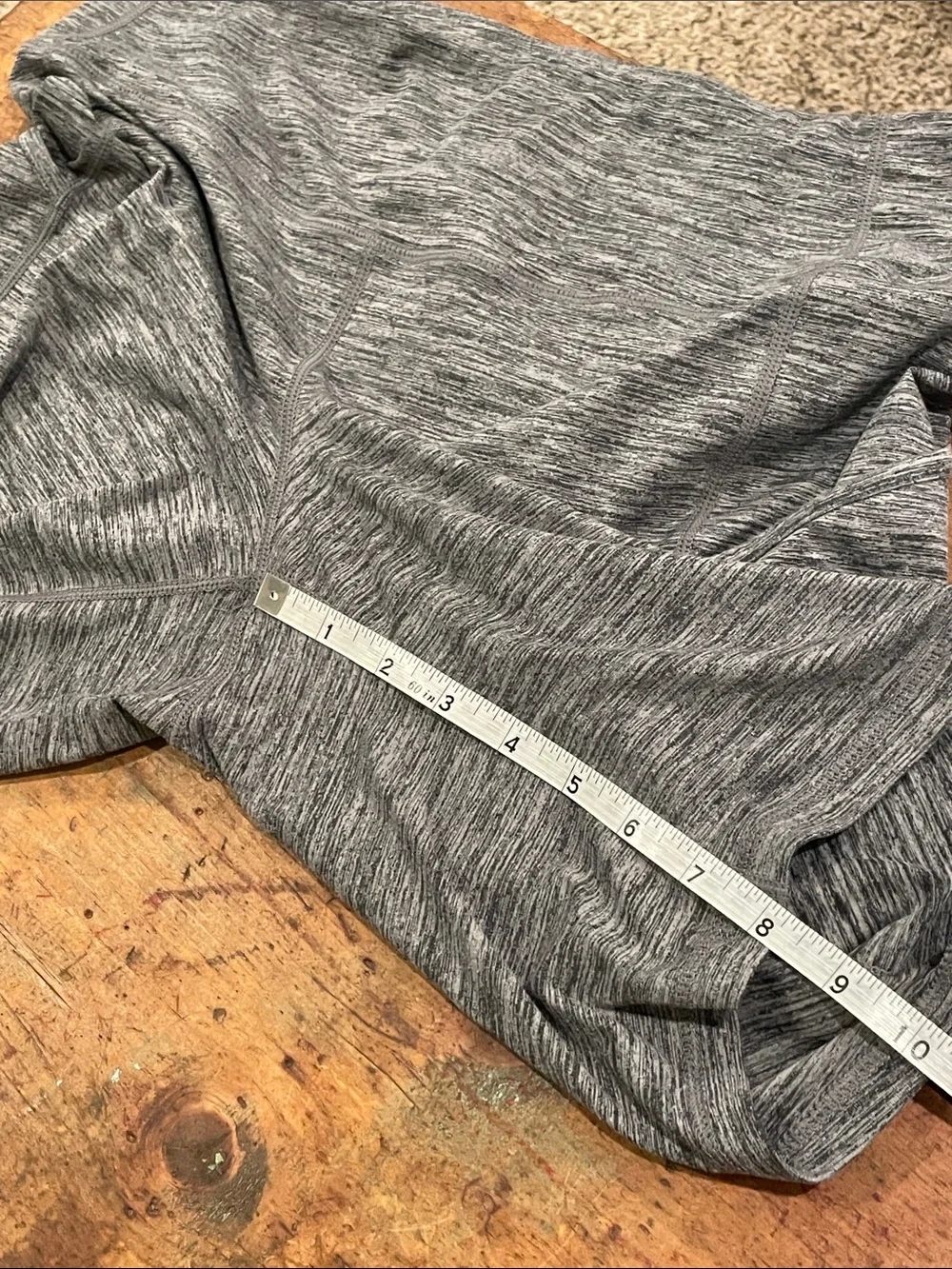 torrid Heathered Charcoal Bike Shorts L49 - Picture 11 of 11